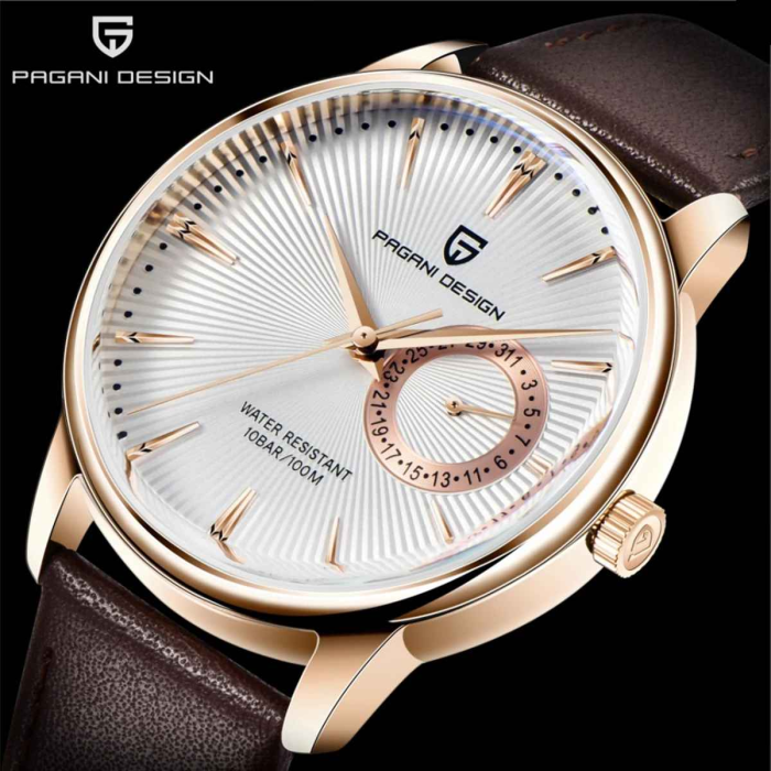 Ceas PAGANI DESIGN PD-1654 Gold White, Quartz VH65, Safir AR, 40mm, 100M [2]