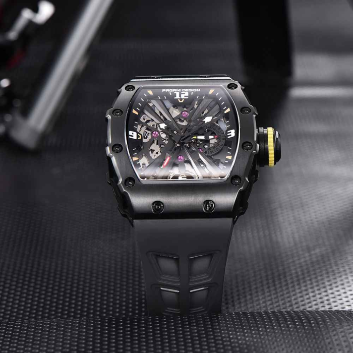 Ceas PAGANI DESIGN PD-1738 Full Black, Quartz VH65, Safir AR, 42mm, 50M [5]