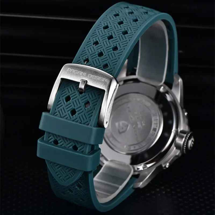 Ceas quartz bărbați PAGANI DESIGN PD-1780, 40 mm, mecanism Japan TMI VH88, safir, curea silicon, stil casual modern [3]