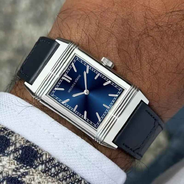 Ceas quartz Specht & Söhne SP0028 pătrat 24.4mm, Ronda 751, ultra-subțire, oțel inoxidabil 316L, curea piele [3]
