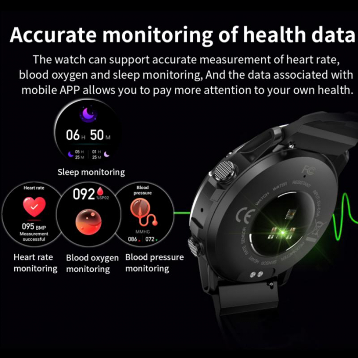 Ceas smartwatch barbati Tio®, 1.39 inch TFF IPS HD, multi sport, apel bluetooth 5.0 HD, tensiune arteriala, monitorizare ritm cardiac multi point, oxigen in sange, difuzor, carcasa metalica, IP68 [7]