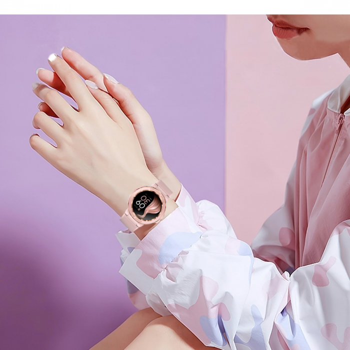 Ceas smartwatch dama TIO® Sport Apeluri Bluetooth Fitness Tracker Monitorizare sanatate  Rezistenta la apa IP68 [3]