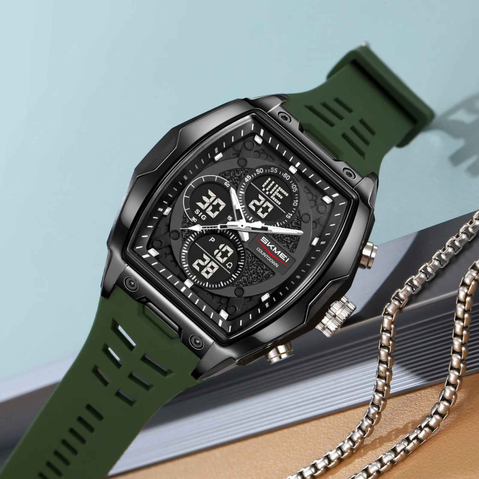 Ceas Sport Digital SKMEI 2601 pentru Bărbați – Waterproof 50M, Cronometru, Alarmă, Dual Time, LED [2]