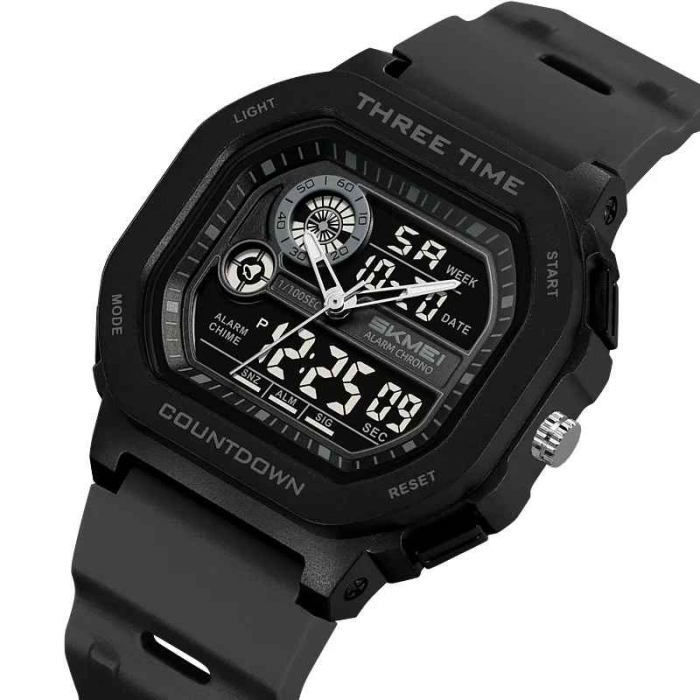 Ceas sport SKMEI 2641 bărbați, digital, negru, rezistent la apă 30M, funcție countdown [2]