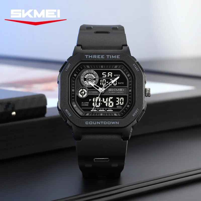 Ceas sport SKMEI 2641 bărbați, digital, negru, rezistent la apă 30M, funcție countdown [4]