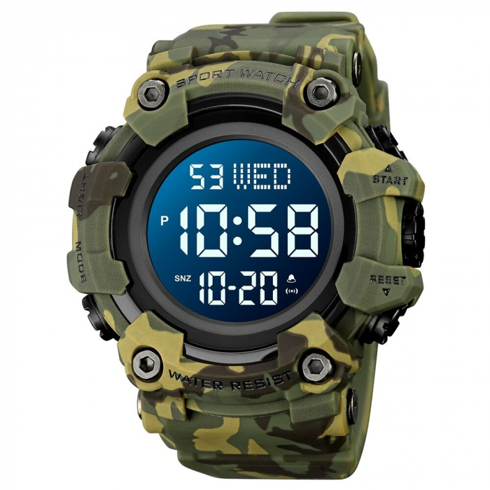 Ceas sport Skmei Camuflaj Militar Digital Alarma Cronometru Data Lumina de fundal [2]