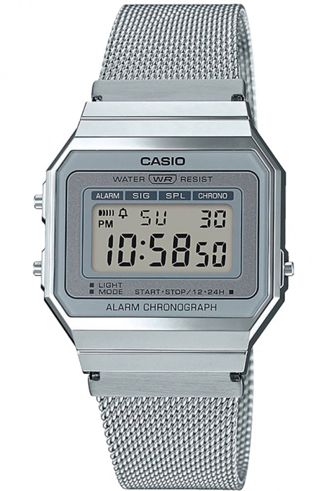 Ceas unisex CASIO Retro Vintage Casual UNX DIG SS SILV [1]