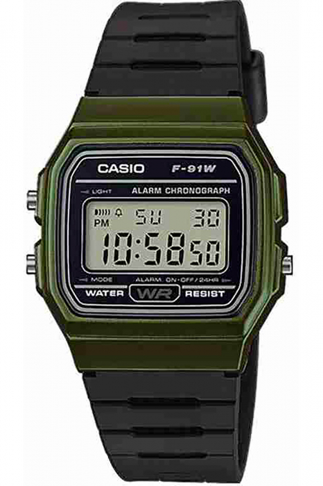 Ceas unisex CASIO Retro Vintage UNX DIG PU BLK  Negru/Verde [1]