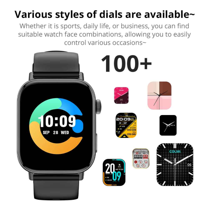 COLMI C8 Max Smartwatch – Ceas Inteligent cu Apeluri Bluetooth, Ecran 1.93” HD, Monitorizare Puls, SpO₂, Somn și Activitate, Waterproof, Compatibil Android & iOS [5]