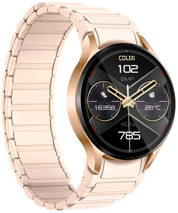 COLMI i28 Ultra Gold Magnetic – Smartwatch 1.43” AMOLED Always-On, AI GPT Assistant, Bluetooth 5.3, Prayer Times, Curea Magnetică Auriu, IP68 Waterproof [2]