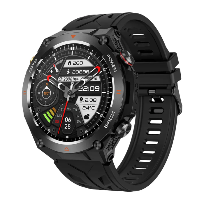 COLMI V75 GPS – Smartwatch 1.45” IPS, Busolă, Bluetooth 5.2, Baterie 650mAh, IP68 Waterproof, Android & iOS [1]