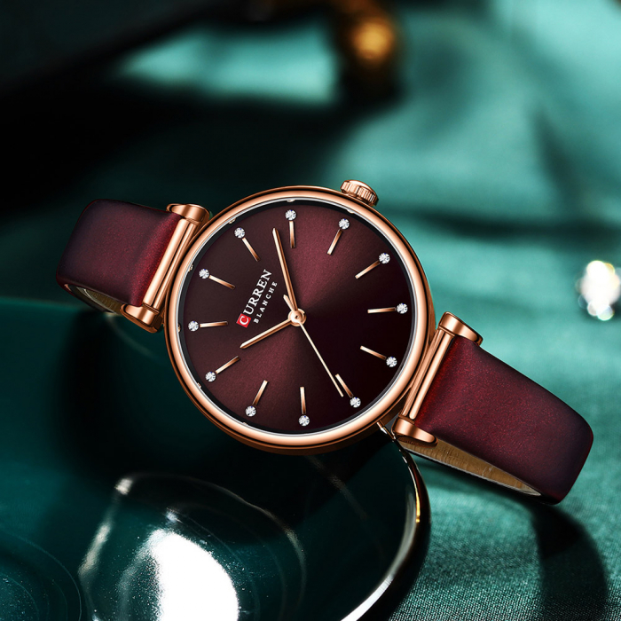 Curren Ceas dama Casual Quartz Piele Coffe [4]