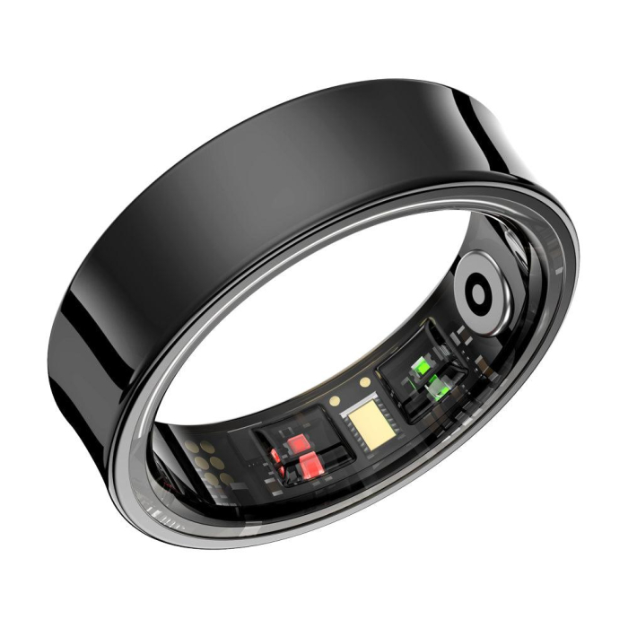 Inel Inteligent COLMI R09 Black, Smart Ring, Monitorizare Puls, SpO2, Somn, Bluetooth 5.2, 5ATM [2]