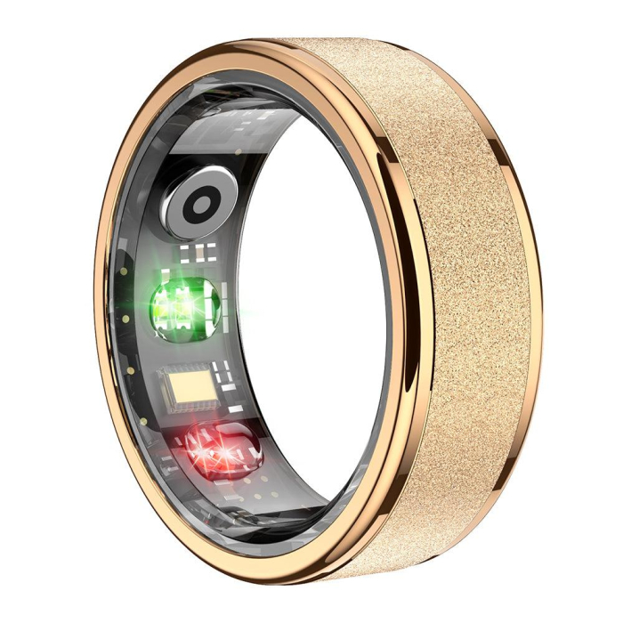 Inel Inteligent COLMI R10 Gold, Smart Ring, Monitorizare Puls, SpO2, Somn, 5ATM [2]