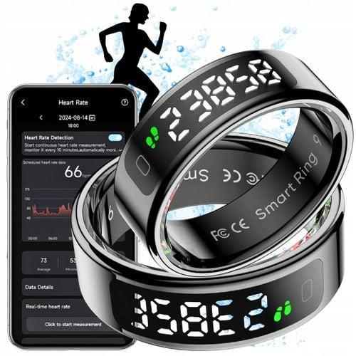 Inel Inteligent COLMI R12 Black cu Afișaj Digital, Monitorizare Puls, SpO2, Somn, Bluetooth 5.2 [3]