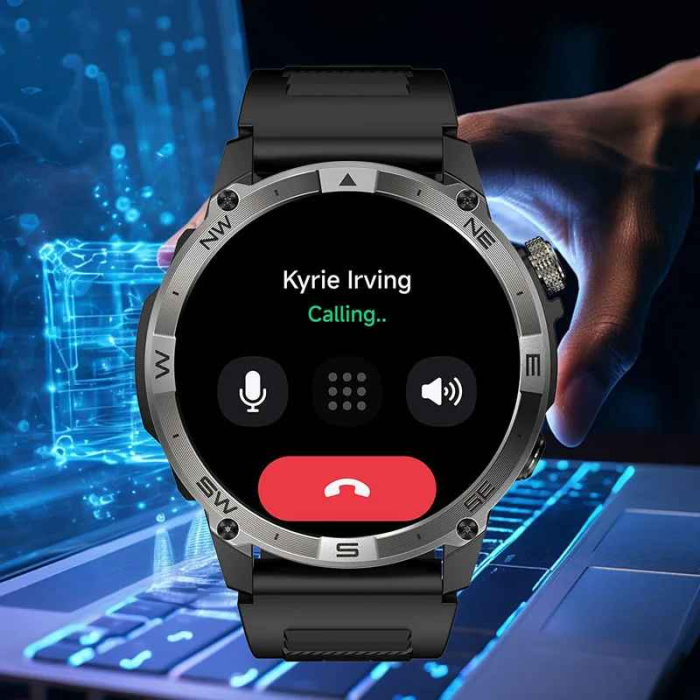 NORTH EDGE HK08 Smartwatch GPS 1.43'' AMOLED, Bluetooth Call, Altimetru, Barometru, Compas, Monitorizare Puls, Oxigen, Somn, 7 Zile Baterie, Fitbeing App [7]