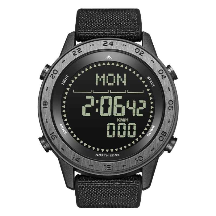 NORTH EDGE TANK 3 Ceas Digital Sport Militar Bărbați, Pedometer, Calorii, Compas, Alarmă, 50M Rezistent la Apă, Outdoor [1]