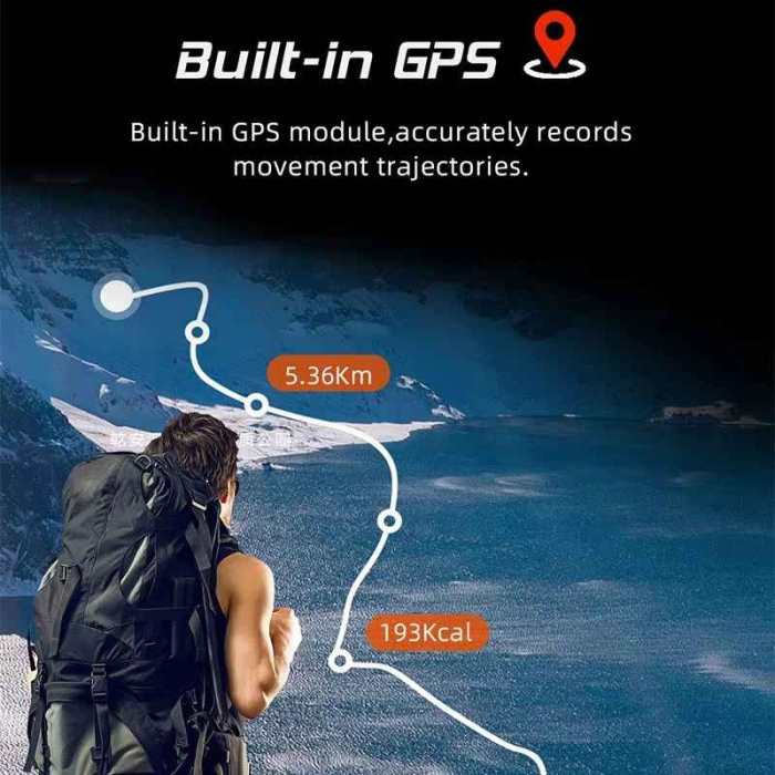 NORTH EDGE X-TREK 2 – Ceas inteligent sport cu GPS multi-satelit, ecran AMOLED 1.43”, apeluri prin Bluetooth și 60+ moduri sport [2]