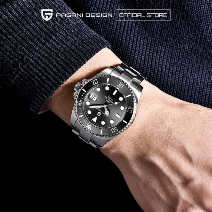 Pagani Design PD-1683 Ceas Bărbați Quartz Miyota, Sapphire Crystal, Ceramic Bezel, Oțel Inoxidabil, Waterproof 100M [2]