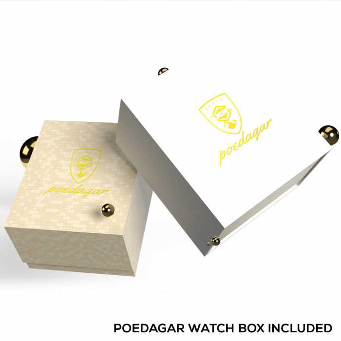 Poedagar Ceas barbatesc de mana Analog Quartz Casual Fashion Argintiu Auriu [2]