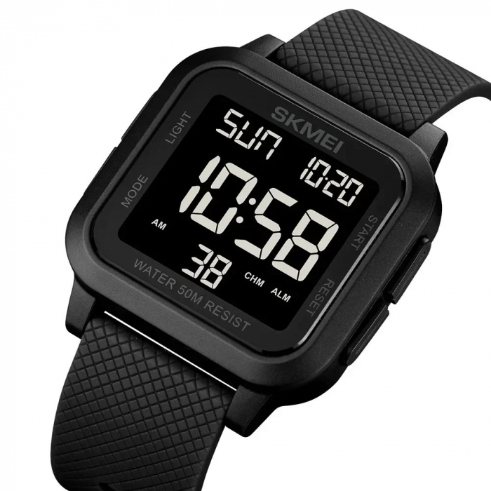 Skmei Ceas sport casual digital barbatesc Led negru [2]
