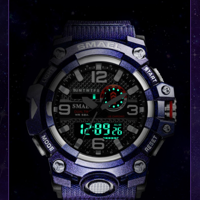 Smael Ceas sport barbatesc Alarma Rezistent la apa Cronometru [3]