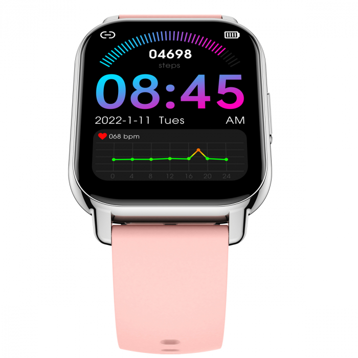 Smartwatch dama TIO Pedometru Ritm cardiac Apeluri Bluetooth iOS Android Fotografiere de la distanta [2]