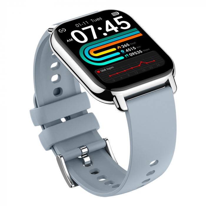 Smartwatch TIO Ritm cardiac Pedometru Apeluri Bluetooth iOS si Android [2]
