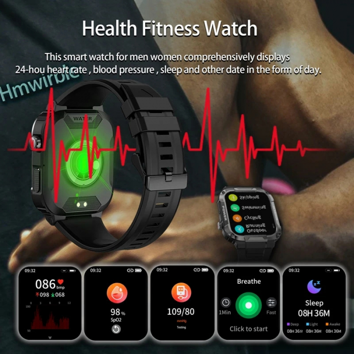 Smartwatch Tio® smartCALL, fitness, sport, notificari, meteo, limba romana, apelare Bluetooth, microfon HD [9]