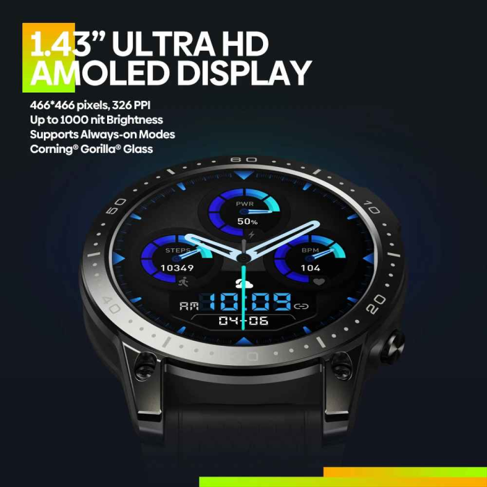 Smartwatch Zeblaze Ares 3 Pro AMOLED Ultra HD, Apeluri Bluetooth, 100+ Moduri Sport, Monitorizare Sănătate, IP68 [7]