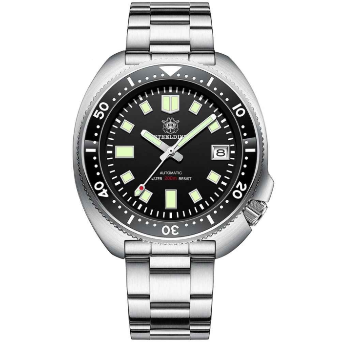 Steeldive SD1970 Ceas Scufundări Bărbați 200M, Sapphire Glass, Bezel Ceramic, Automat NH35, 44MM [1]