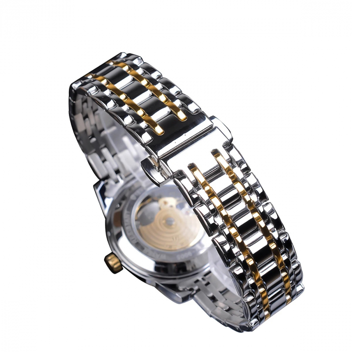 Tevise Ceas barbatesc de mana Retro Clasic Mecanic Automatic Fashion Luxury Skeleton [7]