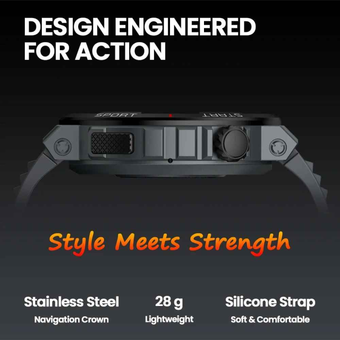 Zeblaze Ares 3 Plus Smartwatch 1.43" AMOLED, Voice Call, 3D Health Tracking, 280 mAh, BLE 5.2 [4]