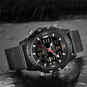 Ceas barbatesc, NaviForce, Business, Elegant, Digital, Analog, Mecanism Quartz Seiko Japonez [4]