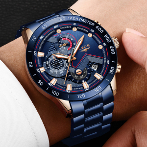 Ceas barbatesc Business Elegant Cronograf Elegant Otel Inoxidabil Quartz [9]