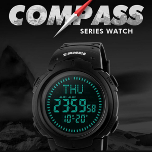 Ceas barbatesc Skmei, Busola, Sport, Digital, Compass [4]