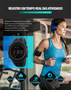 Ceas Smartwatch Skmei, Pedometru, Calorii, Alarma, Distanta,Sport, Bluetooth, Digital [4]