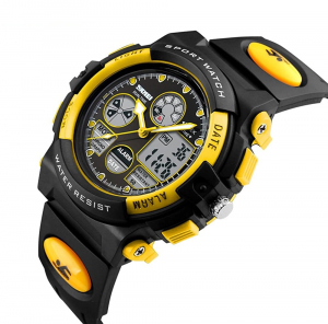 Ceas pentru copii, Sport, Dual-Time, Casual, Quartz, Curea din PU [5]