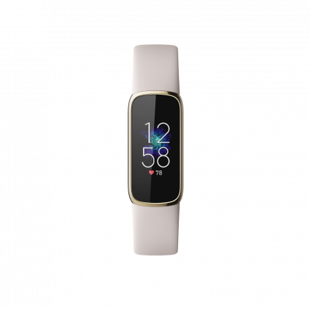 Bratara fitness pentru femei FITBIT Luxe, Android/iOS, Silicon, Lunar White / Soft Gold [1]
