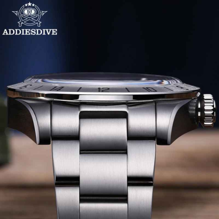 Ceas ADDIESDIVE AD2035 GMT, mecanism Ronda, 39mm, oțel inoxidabil 316L, 200M rezistent la apă [4]