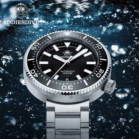 Ceas automat ADDIESDIVE AD2522 Diver 300M, 41mm, mecanism japonez 8215, safir, bezel ceramic, oțel 316L [1]