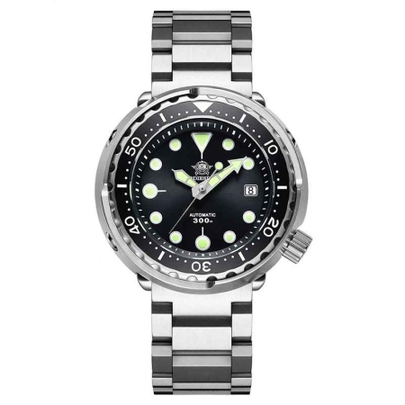 Ceasuri barbatesti - Ceas automat ADDIESDIVE AD2522 Diver 300M, mecanism NH358215, safir dublu, bezel ceramic, 41mm