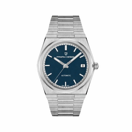 Ceasuri barbatesti - Ceas bărbătesc automat PAGANI DESIGN PD-1753 albastru – 40mm, NH35 japonez, safir anti-reflex, inox, 10ATM, elegant & sport