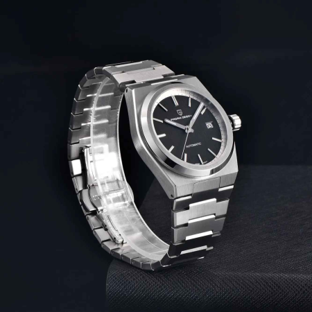 Ceas automat bărbătesc PAGANI DESIGN PD-1753 – 40mm, mecanism NH35A Japan, sticlă safir, brățară inox, rezistent la apă, stil pilot elegant [4]