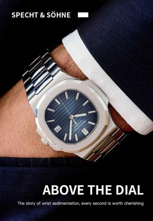 Ceas automat bărbătesc Specht & Sohne SP0002 V2, cadran albastru, 40mm, Miyota 8215, oțel 316L, sticlă safir, 5ATM [2]