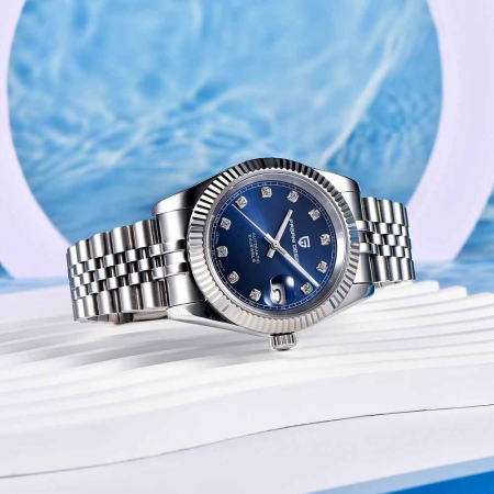 Ceas automat Pagani Design PD-1645, 42mm, mecanism japonez, cadran albastru, oțel inoxidabil, rezistență 100m [2]