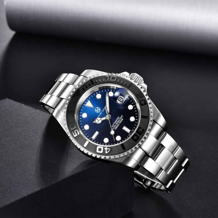 Ceas automat Pagani Design PD-1651 bărbați, mecanism Seiko NH35, carcasă 40mm, oțel inoxidabil, rezistent la apă 100m [6]