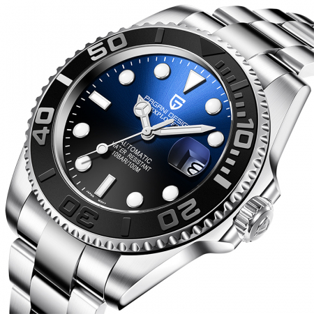 Ceas automat Pagani Design PD-1651 bărbați, mecanism Seiko NH35, carcasă 40mm, oțel inoxidabil, rezistent la apă 100m [1]