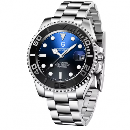 Ceas automat Pagani Design PD-1651 bărbați, mecanism Seiko NH35, carcasă 40mm, oțel inoxidabil, rezistent la apă 100m [0]