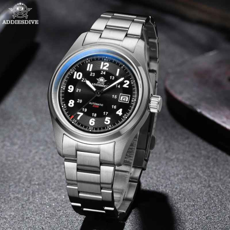 Ceas Automatic ADDIESDIVE AD2048 NH35A – 39mm, Safir, 200m Diving, Oțel 316L, BGW9 [4]
